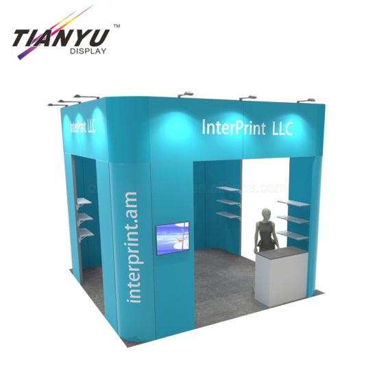 10X10 Custom Metal Display Stand with Graphic Designing from China