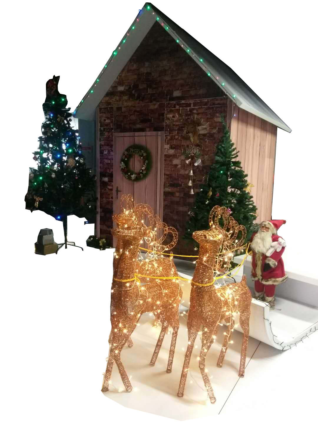 Modular m series systems that can be used as Christmas houses, castles, and custom trade show booths