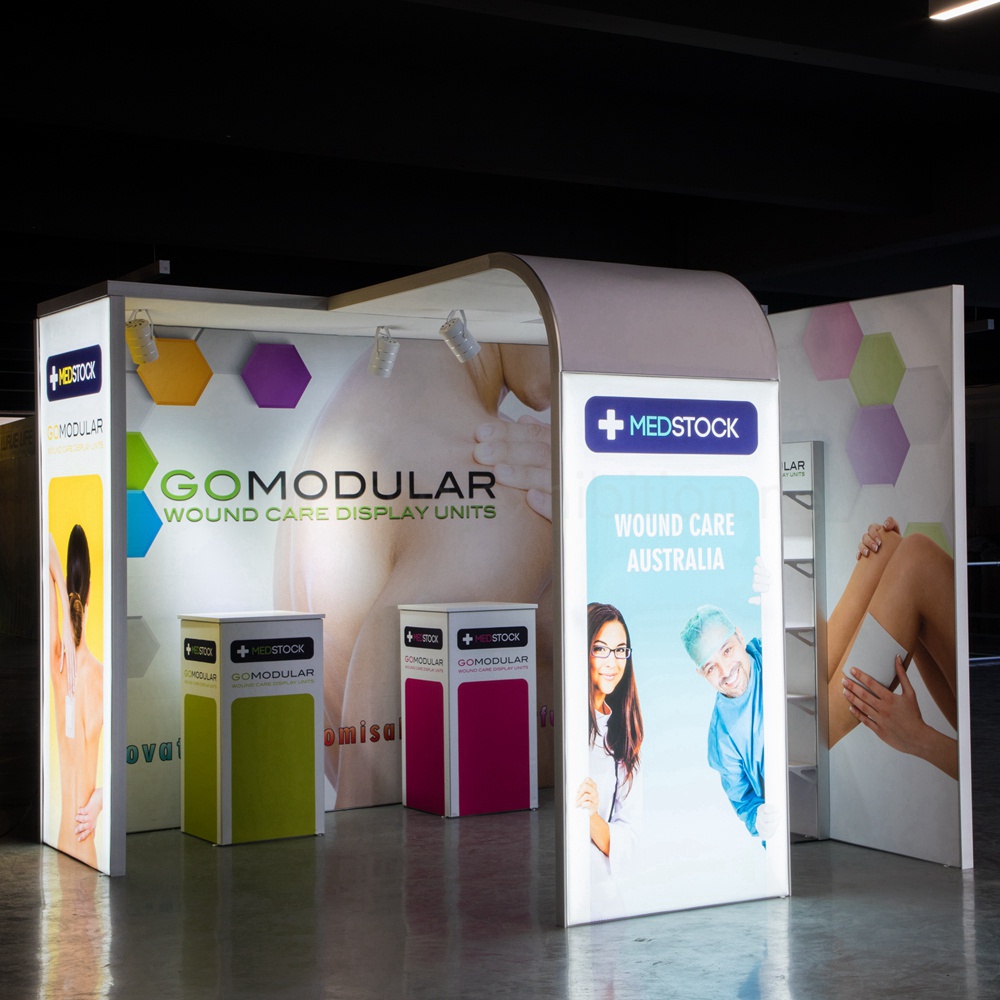 Modular standard portable 3x3m exhibition booth design